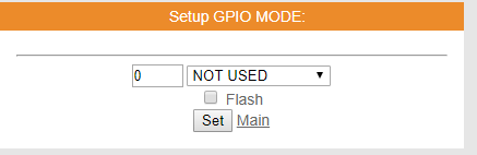 настройки GPIO