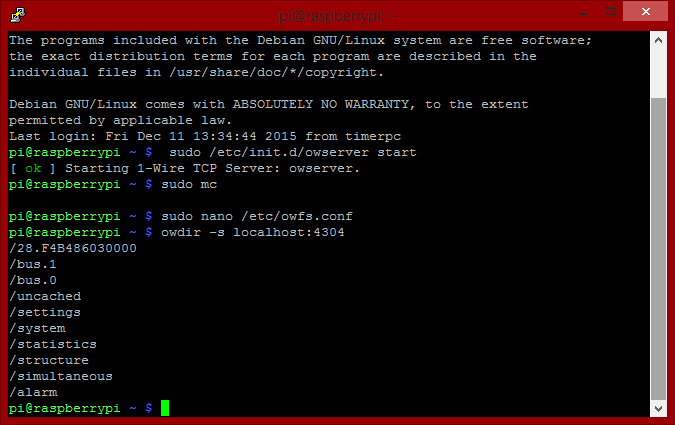 owdir -s localhost:4304