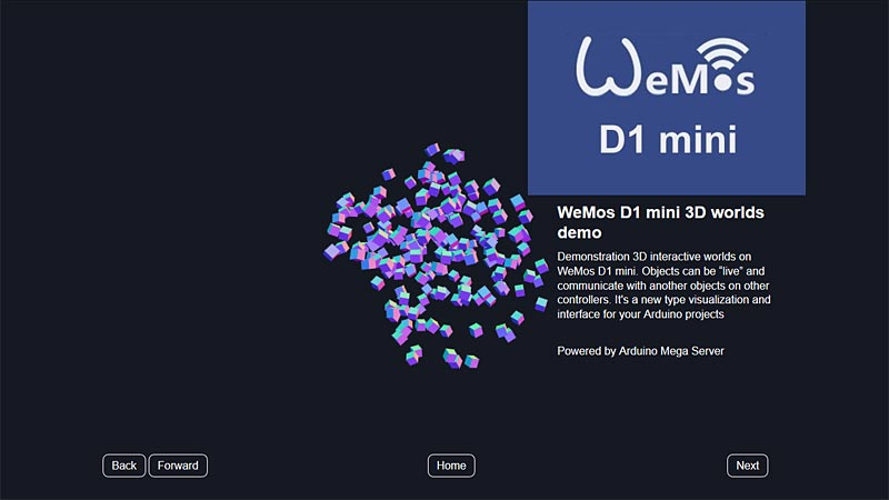 WeMos D1 mini 3D demo