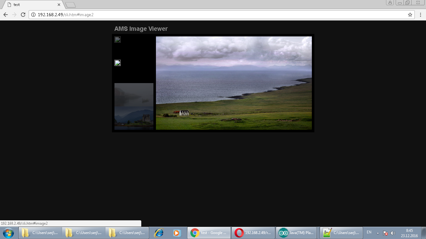 Маленькие картинки не отображаются,хотя в полный экран есть